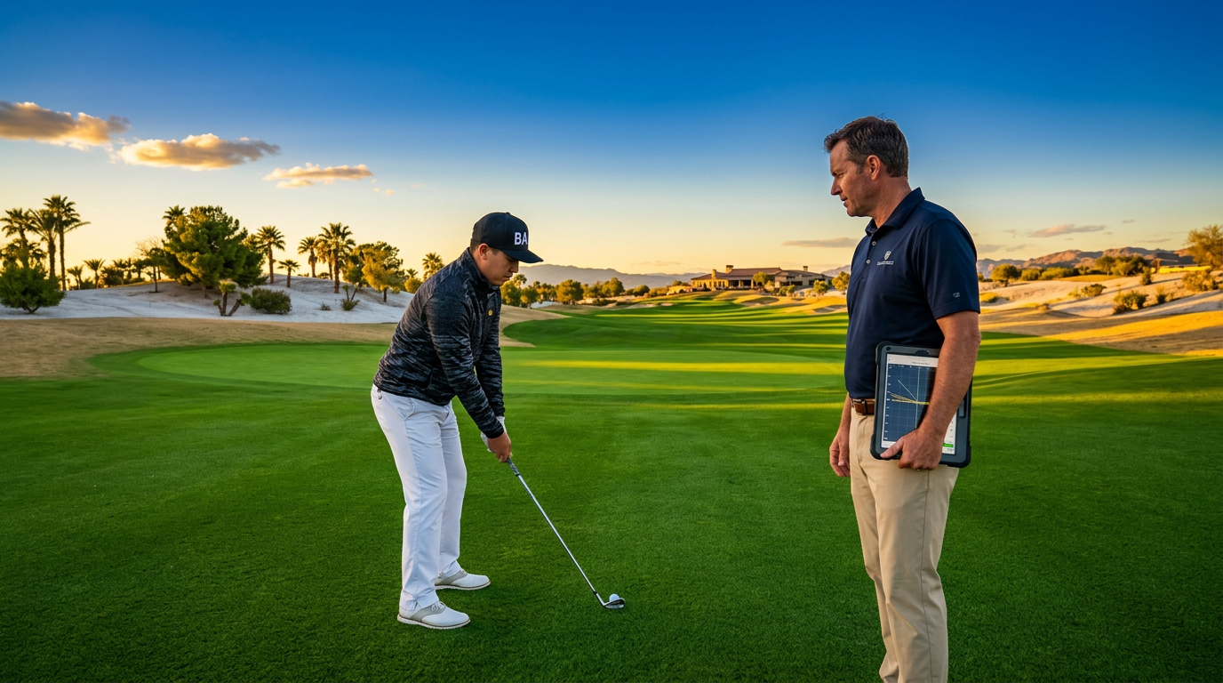 Full swing analysis, bunker short game, and TPI mobility screening