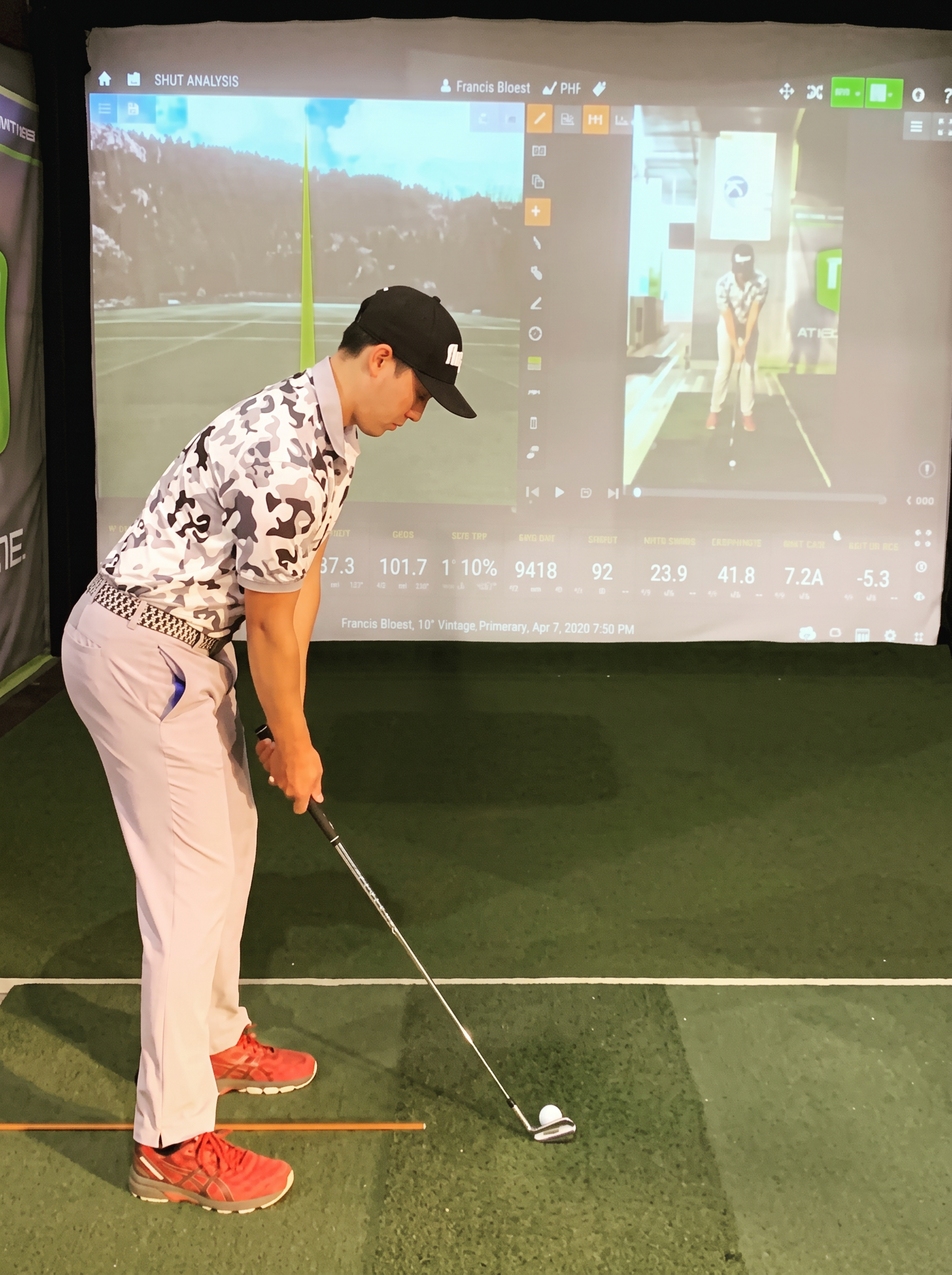 Swing data review tracking a golfer's progress