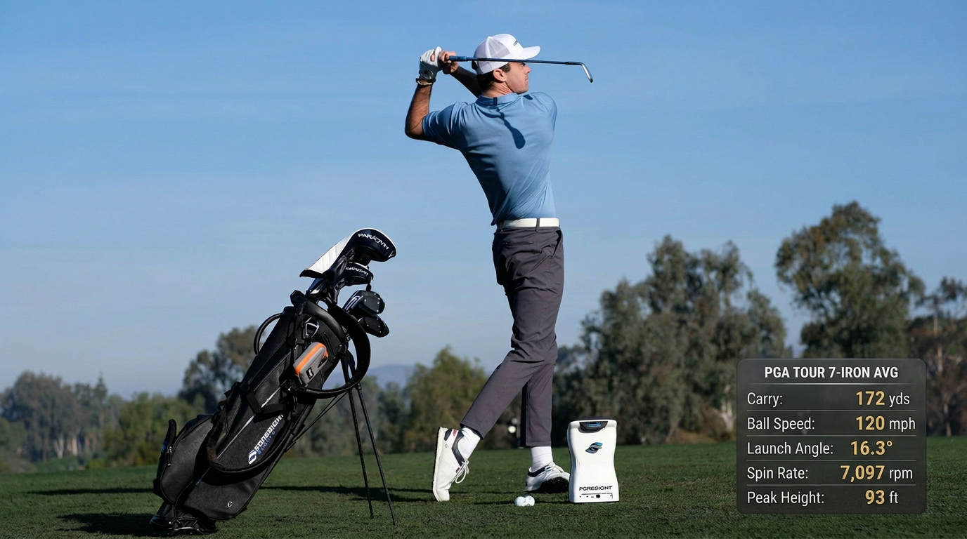 BGP Technology — Foresight Sports launch monitor with PGA Tour 7-iron averages